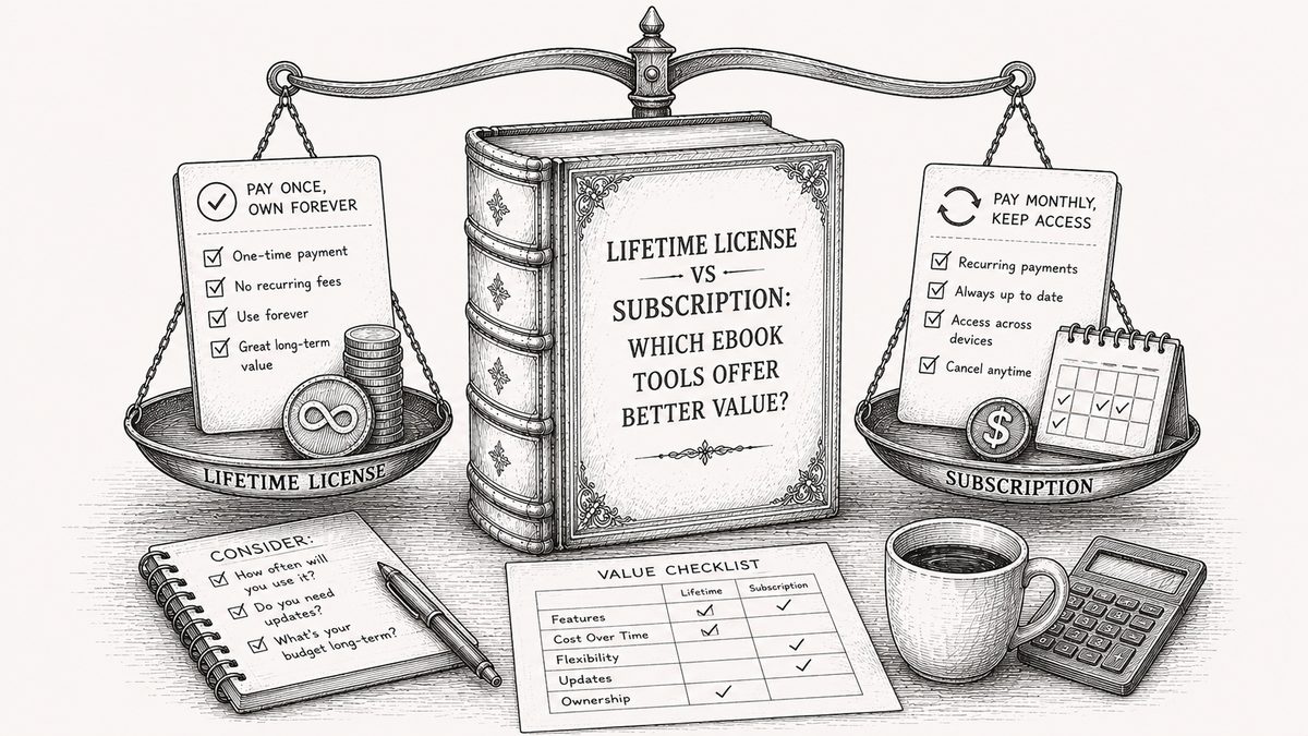 Ink drawing of a wax seal being pressed onto a document with a small torn calendar page curling at the corner.